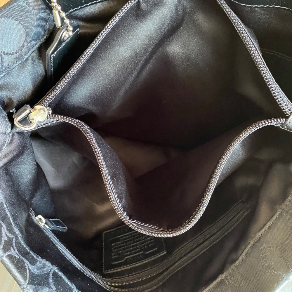 Black Coach Monogram Purse Bag - Picture 6 of 8